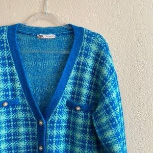 Zara Houndstooth Sweater